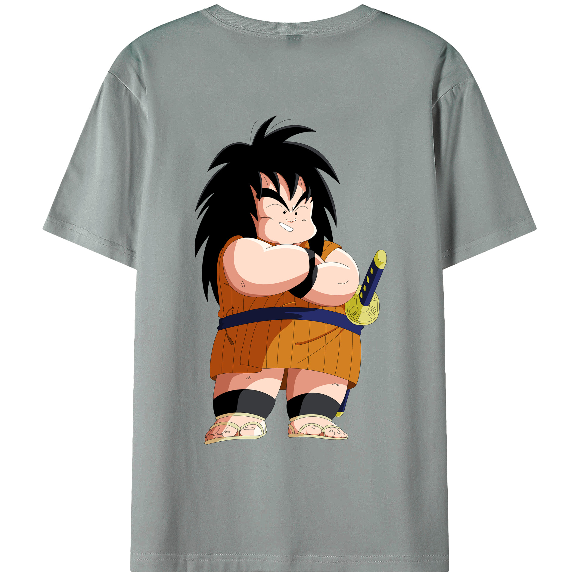 （画像用） ドラゴンボール やじろべえ DRAGON BALL Yajirobe 綿100％ メンズ半袖Tシャツ（バックプリント） 通気性